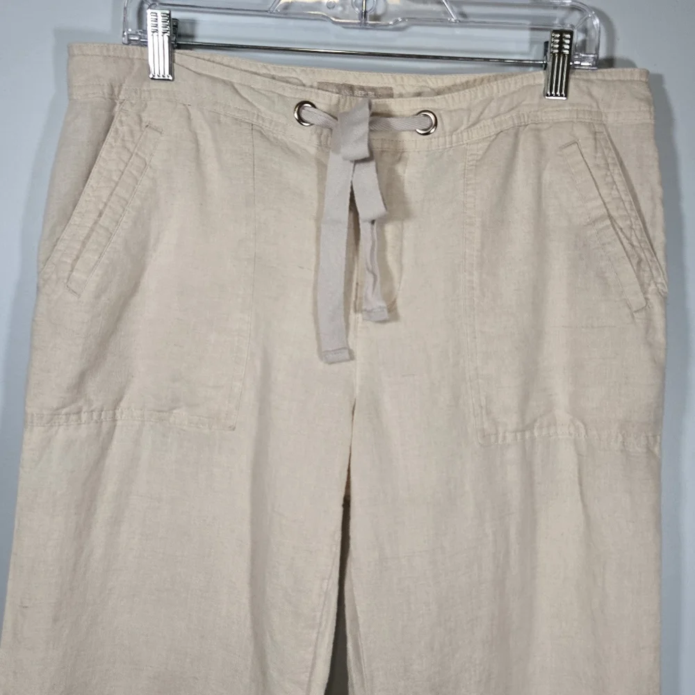 Banana‎ Republic Women's Ryan Fit Linen Cotton Blend Pants Size 12